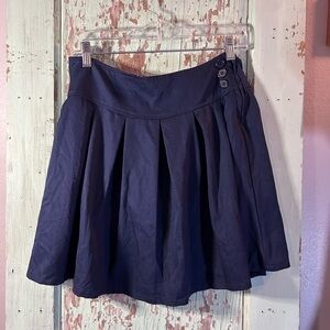 Women’s Bienzoe navy pleated skirt